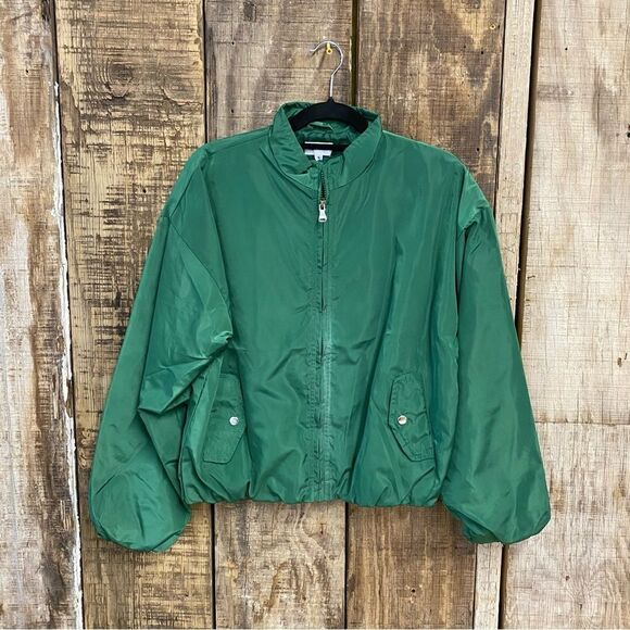 NWT Superdown Akari Jacket Green nylon bomber windbreaker Revolve S - Picture 9 of 10